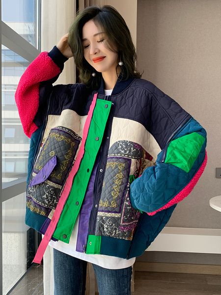 women's down parkas fall winter women fashion stand collar long sleeve stitching multi pocket indie folk style cotton jacket 230111, Black
women's down parkas fall winter women fashion stand collar long sleeve stitching multi pocket indie folk style cotton jacket 230111, Black