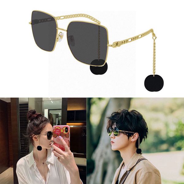 heatwave sunglasses metal frame 0724 classic brand designer sunglasses for women men with pendant decorative eyewear, White;black
heatwave sunglasses metal frame 0724 classic brand designer sunglasses for women men with pendant decorative eyewear, White;black