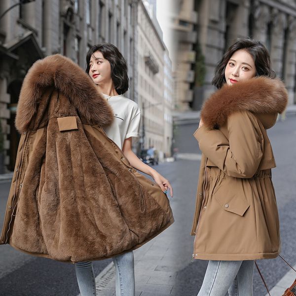 women's down parkas fashion winter jacket women parka long coat wool liner hooded slim with fur collar warm wear padded clothes 230111, Black
women's down parkas fashion winter jacket women parka long coat wool liner hooded slim with fur collar warm wear padded clothes 230111, Black