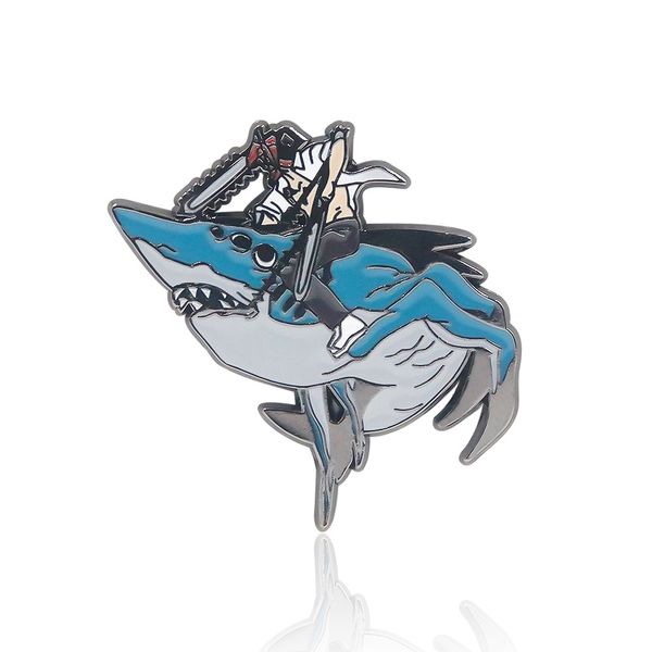 chainsaw man peripheral pochita electric secondary brooch chainsaw man machima metal badge pin, Blue
chainsaw man peripheral pochita electric secondary brooch chainsaw man machima metal badge pin, Blue