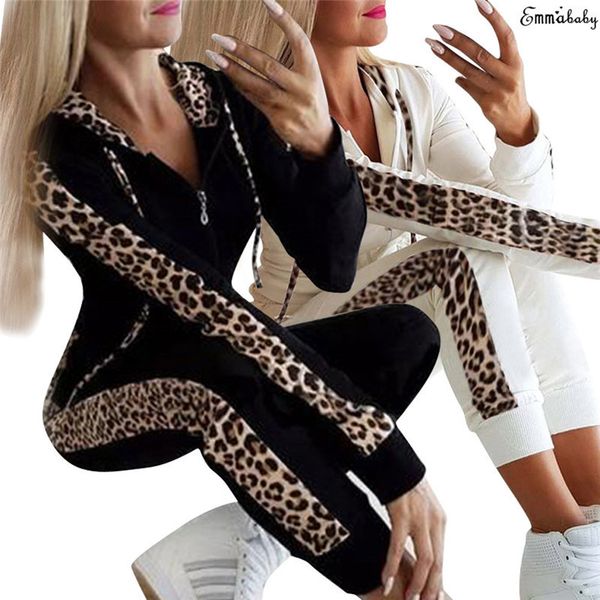 women's tracksuits autumn set leopard print hoodies sweatshirt crop long pants sets ladies sports jogging suits 230111, Gray
women's tracksuits autumn set leopard print hoodies sweatshirt crop long pants sets ladies sports jogging suits 230111, Gray
