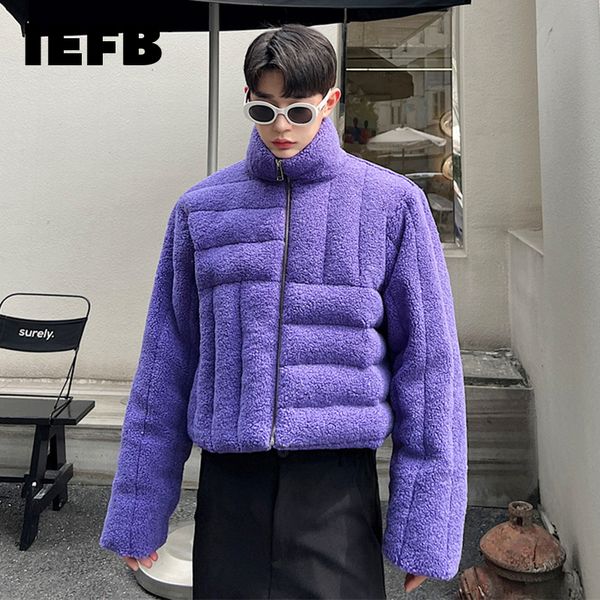 men's jackets iefb lamb wool cotton men coat short thick 2023 korean fashion zipper stand collar casual solid color male jacket 9a6010, Black;brown
men's jackets iefb lamb wool cotton men coat short thick 2023 korean fashion zipper stand collar casual solid color male jacket 9a6010, Black;brown