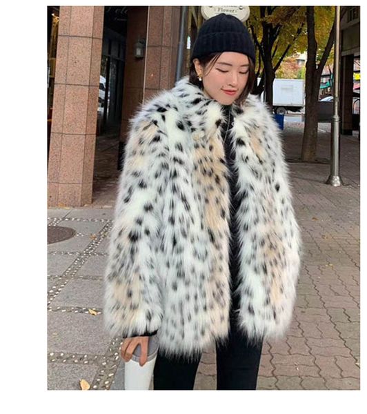 women's jackets bulochova winter faux fur print leopard jacket women lapel fashion thick warm wool coat ladies loose outwear 230111, Black;brown
women's jackets bulochova winter faux fur print leopard jacket women lapel fashion thick warm wool coat ladies loose outwear 230111, Black;brown