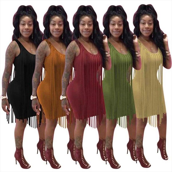 womens solid color tassel casual dresses tight cap sleeve dress nightclub, Black;gray
womens solid color tassel casual dresses tight cap sleeve dress nightclub, Black;gray