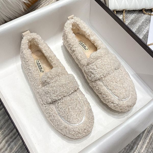 dress shoes women's winter plush shoes fashion chain round head design outdoor leisure warm snow boots plus size loafers 41-43 230111, Black
dress shoes women's winter plush shoes fashion chain round head design outdoor leisure warm snow boots plus size loafers 41-43 230111, Black