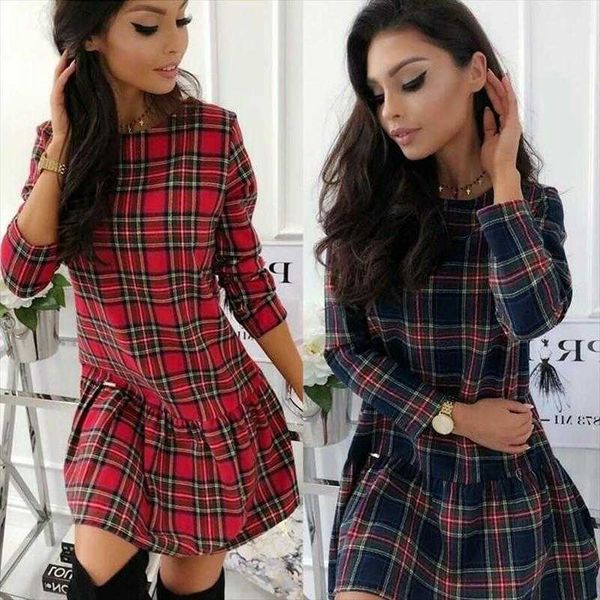 autumn and winter womens short casual dresses skirt cotton plaid long sleeve, Black;gray
autumn and winter womens short casual dresses skirt cotton plaid long sleeve, Black;gray