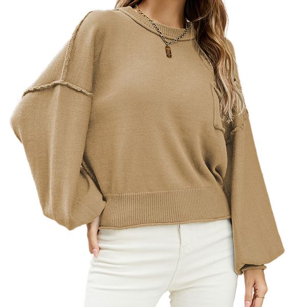 crew neck street fashion patchwork panelled sweater for women pullover blouse loose pure color viscose with lantern batwing long sleeves, White;black
crew neck street fashion patchwork panelled sweater for women pullover blouse loose pure color viscose with lantern batwing long sleeves, White;black