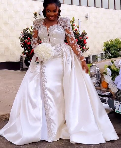 2023 arabic aso ebi mermaid ivory wedding dress lace beaded pearls vintage bridal gowns dresses zj6066, White
2023 arabic aso ebi mermaid ivory wedding dress lace beaded pearls vintage bridal gowns dresses zj6066, White