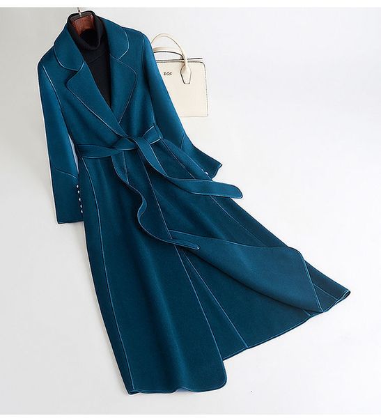 women's knits tees 2023 winter woman long trench coats solid color lapel lace up female wool blends coat z223 230111, White
women's knits tees 2023 winter woman long trench coats solid color lapel lace up female wool blends coat z223 230111, White