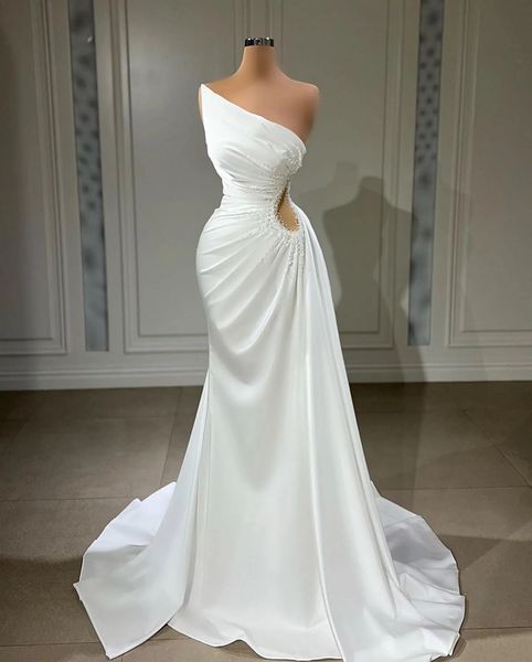 2023 mermaid wedding dresses vintage african strapless illusion crystal beaded ruffles cutaway sides long formal bridal gowns sleeveless, White
2023 mermaid wedding dresses vintage african strapless illusion crystal beaded ruffles cutaway sides long formal bridal gowns sleeveless, White