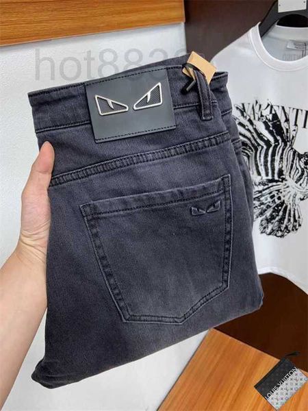 men's jeans designer new pants hardware small monster eyes slim fit straight leg casual ekd9, Blue
men's jeans designer new pants hardware small monster eyes slim fit straight leg casual ekd9, Blue
