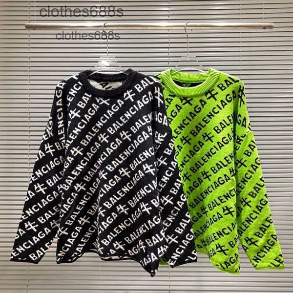 designer men's sweater balencigas hoodies women sweaters 2023 autumn winter new crew neck sweater cow full letter jacquard and wo same, White;black
designer men's sweater balencigas hoodies women sweaters 2023 autumn winter new crew neck sweater cow full letter jacquard and wo same, White;black