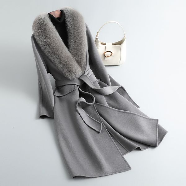women's knits tees real fur coat women wool winter long trench elegant lady outwear cashmere double face qn3677 230111, White
women's knits tees real fur coat women wool winter long trench elegant lady outwear cashmere double face qn3677 230111, White