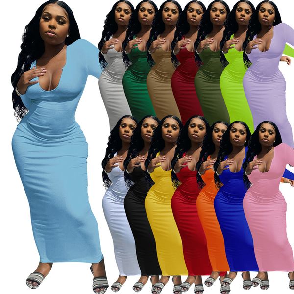 fall winter dresses women long sleeve bodycon dress plus size 2xl skinny deep v neck long style dress night club party wear fashion streetwe, Black;gray
fall winter dresses women long sleeve bodycon dress plus size 2xl skinny deep v neck long style dress night club party wear fashion streetwe, Black;gray