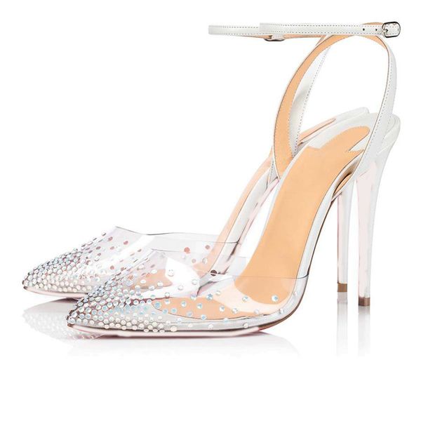 luxury women's sandals shallow mouth n100mm summer rhinestone wedding party closed pointed strap high heel box eu 35-43, Black
luxury women's sandals shallow mouth n100mm summer rhinestone wedding party closed pointed strap high heel box eu 35-43, Black