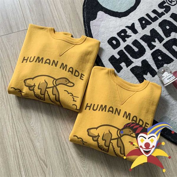 men's hoodies sweatshirts 2022fw yellow duck print human made sweatshirts men women vintage crewneck hoodie harajuku t230111, Black
men's hoodies sweatshirts 2022fw yellow duck print human made sweatshirts men women vintage crewneck hoodie harajuku t230111, Black
