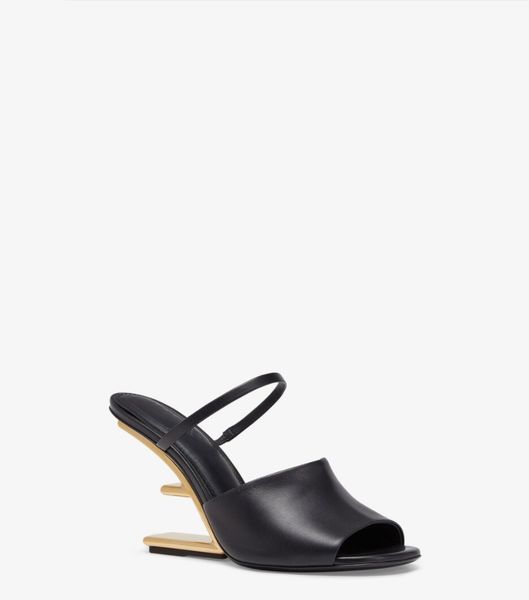 designer sandals women shoes luxury f first leather high-heeled sandals open toes eu35-39 with box, Black
designer sandals women shoes luxury f first leather high-heeled sandals open toes eu35-39 with box, Black