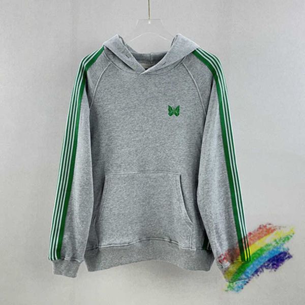 men's hoodies sweatshirts gray needles hoodie men women version needles awge hoodie green stripe embroidery butterfly hooded sweatshirt, Black
men's hoodies sweatshirts gray needles hoodie men women version needles awge hoodie green stripe embroidery butterfly hooded sweatshirt, Black