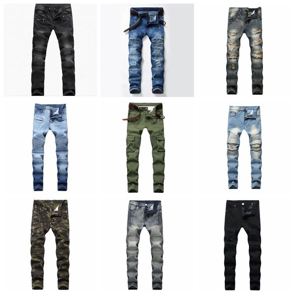 men's distressed ripped skinny jeans mens jeans slim motorcycle moto biker causal mens denim pants hip hop men jeans size 28-4034, Blue
men's distressed ripped skinny jeans mens jeans slim motorcycle moto biker causal mens denim pants hip hop men jeans size 28-4034, Blue