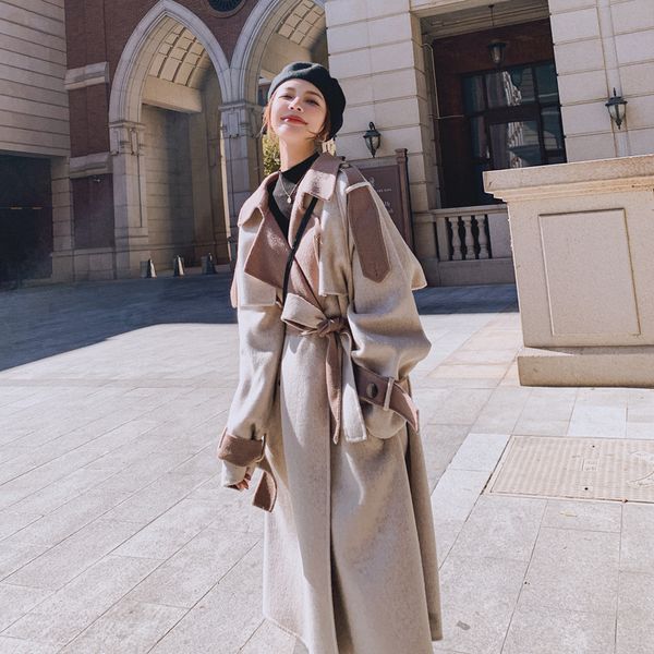 women's knits tees england style wool blend coat doublebreasted long overcoat for lady winter warm thick outerwear female clothes 23011, White
women's knits tees england style wool blend coat doublebreasted long overcoat for lady winter warm thick outerwear female clothes 23011, White