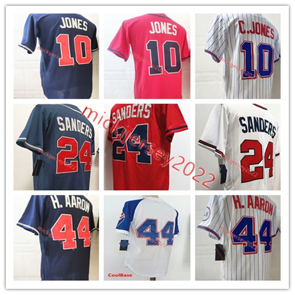 college baseball wears chipper jones baseball jersey mens stitched 24 deion sanders 44 h. aaron jerseys, Black
college baseball wears chipper jones baseball jersey mens stitched 24 deion sanders 44 h. aaron jerseys, Black