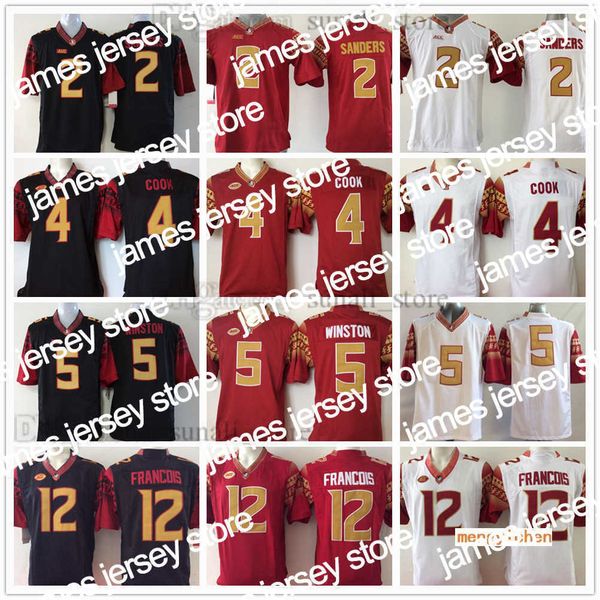 Image of American College Football Wear American College Football Wear New Florida Ncaa College State 2 Deion Sanders Jerseys 3 Derwin James 4 Dalvin Cook 5 Jameis Winston 12