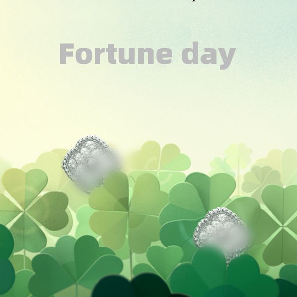 classic lucky four-leaf clover stud earrings designer women letter v cleef luxurious jewelry diamond earings, Golden;silver
classic lucky four-leaf clover stud earrings designer women letter v cleef luxurious jewelry diamond earings, Golden;silver