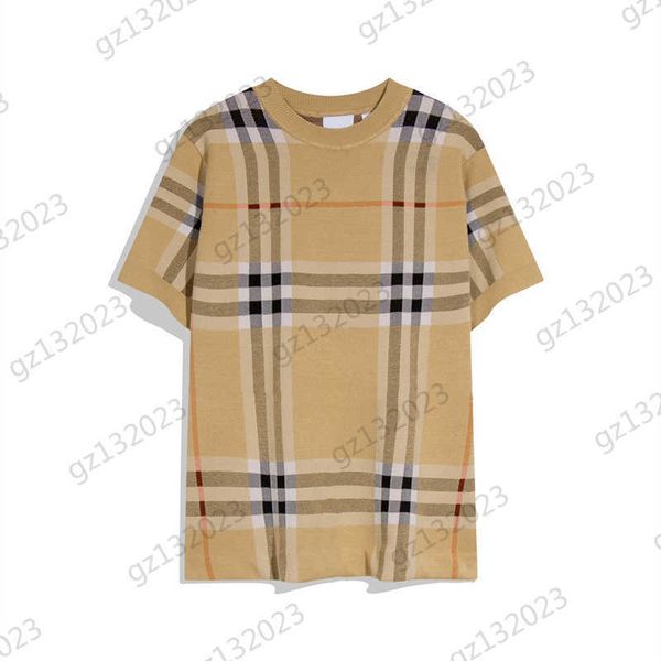 knit t-shirt contrasting colors checked print short sleeve pullover t-shirt thread crewneck design casual joker brand t shirt designer for w, White
knit t-shirt contrasting colors checked print short sleeve pullover t-shirt thread crewneck design casual joker brand t shirt designer for w, White