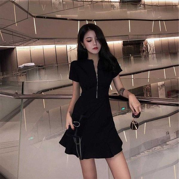 summer korean style dress idle fishtail skirt social women black, Black;gray
summer korean style dress idle fishtail skirt social women black, Black;gray