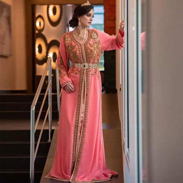 elegant moroccan kaftan matermelon evening dresses long sleeves gold applique beaded formal wear floor length arabic dubai abaya prom party, Black;red
elegant moroccan kaftan matermelon evening dresses long sleeves gold applique beaded formal wear floor length arabic dubai abaya prom party, Black;red