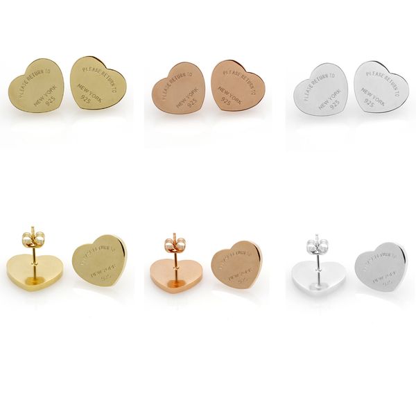 earings designer stud earings studs earrings for women luxury earring 18k gold plated rose silver titanium steel heart jewelry, Golden;silver
earings designer stud earings studs earrings for women luxury earring 18k gold plated rose silver titanium steel heart jewelry, Golden;silver
