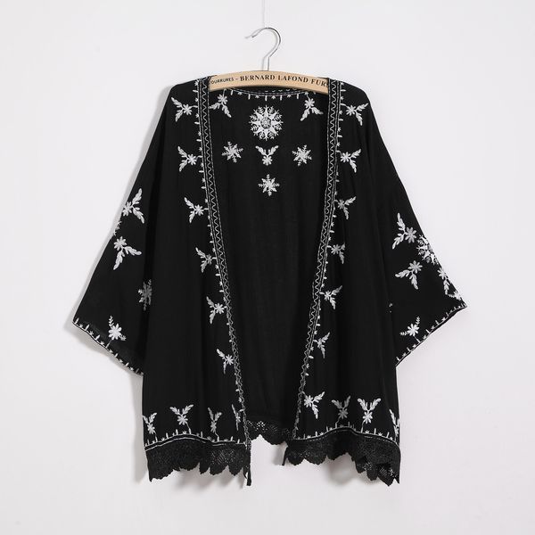 women s blouses shirt embroidery kimono cardigan boho fashion summer shawl shirt blouse sunscreen lace loose outwear blusas feminina 230112, White
women s blouses shirt embroidery kimono cardigan boho fashion summer shawl shirt blouse sunscreen lace loose outwear blusas feminina 230112, White