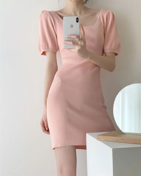 casual dresses summer 2023 versatile solid puff sleeve hip short skirt foreign short sleeve knit slimming dress mid-rise sweet half-sleeved, Black;gray
casual dresses summer 2023 versatile solid puff sleeve hip short skirt foreign short sleeve knit slimming dress mid-rise sweet half-sleeved, Black;gray