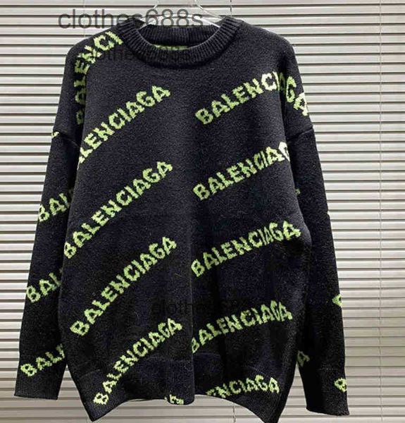 designer men's sweater balencigas hoodies women sweaters 2023 autumn and winter new fashion knitted sweater wo round neck letter jacqua, White;black
designer men's sweater balencigas hoodies women sweaters 2023 autumn and winter new fashion knitted sweater wo round neck letter jacqua, White;black