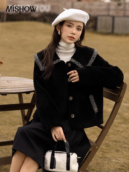 women's jackets mishow lamb wool jacket winter coat for women in outerwear thicken warm single breasted short female clothes mxb48w0792, Black;brown
women's jackets mishow lamb wool jacket winter coat for women in outerwear thicken warm single breasted short female clothes mxb48w0792, Black;brown
