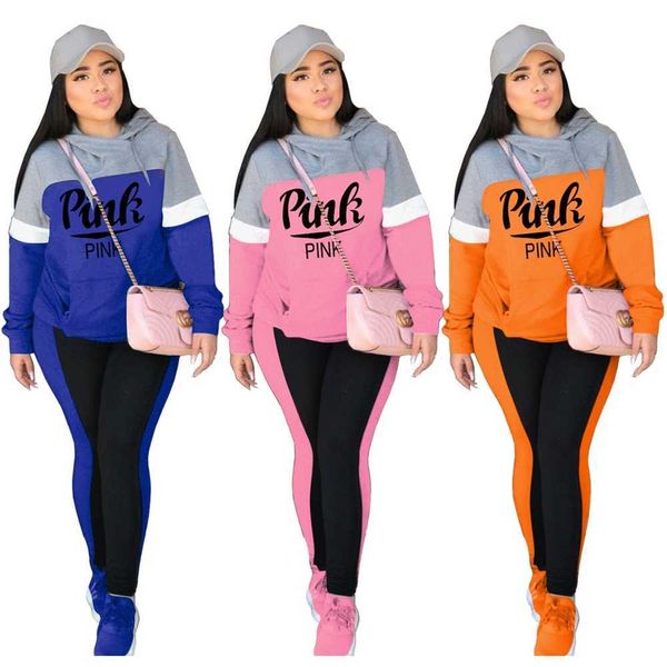 s-xxxl women tracksuits two pieces set designer 2023 new letter printing color block splicing hooded sweater leggings ladies fashion casual, Gray
s-xxxl women tracksuits two pieces set designer 2023 new letter printing color block splicing hooded sweater leggings ladies fashion casual, Gray
