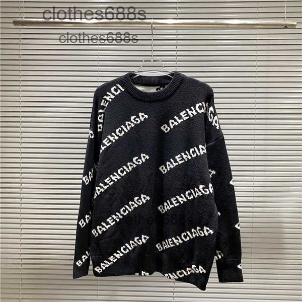 designer men's sweater balencigas hoodies women sweaters 2023 autumn winter new fashion brand paris knitted sweater letter jacquard cas, White;black
designer men's sweater balencigas hoodies women sweaters 2023 autumn winter new fashion brand paris knitted sweater letter jacquard cas, White;black