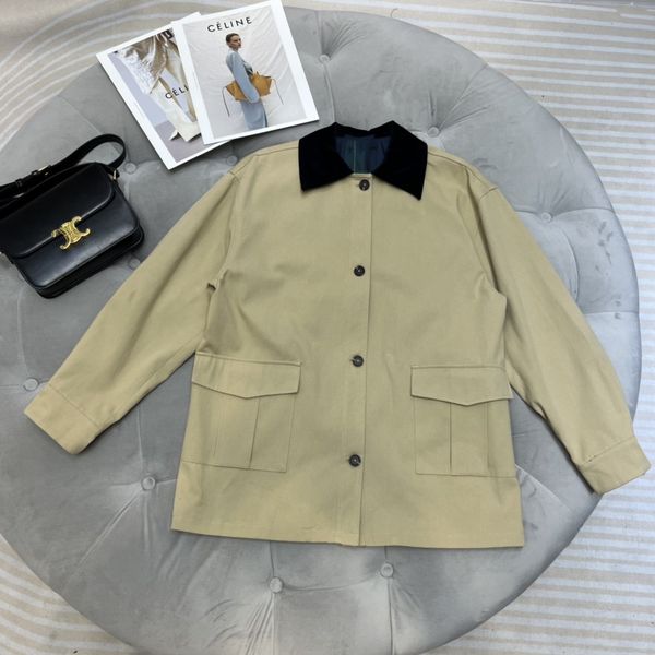 women's outerwear & coatsletter embroidery pattern contrast lapel windbreaker silhouette is not picky style, Black;brown
women's outerwear & coatsletter embroidery pattern contrast lapel windbreaker silhouette is not picky style, Black;brown