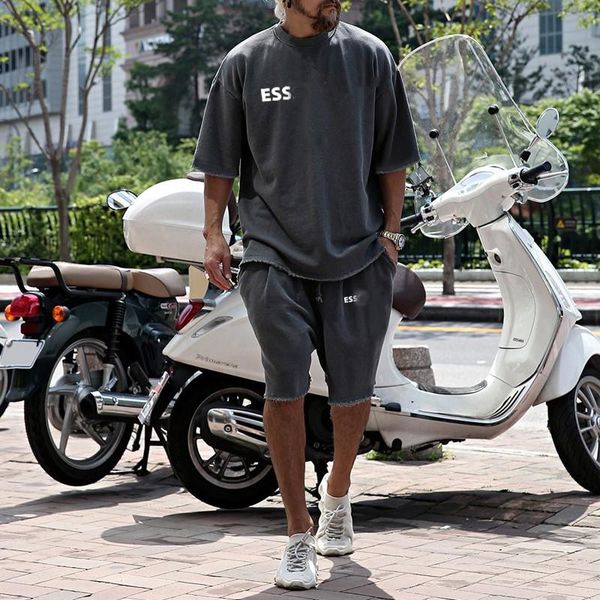 designer ess mens womenstracksuit summer tshirts shorts clothing sets with letters casual streetwear suits men breathable tees, Gray
designer ess mens womenstracksuit summer tshirts shorts clothing sets with letters casual streetwear suits men breathable tees, Gray