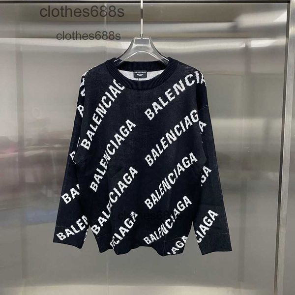 designer men's sweater balencigas hoodies women sweaters 2023 autumn winter new black sweater classic series letter jacquard loose casu, White;black
designer men's sweater balencigas hoodies women sweaters 2023 autumn winter new black sweater classic series letter jacquard loose casu, White;black
