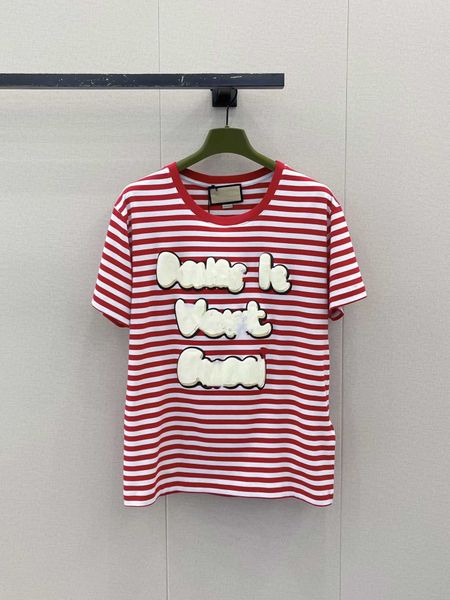 women's t-shirt designer summer clothing letter foaming printing short sleeve spring tide men's and women's casual top, White
women's t-shirt designer summer clothing letter foaming printing short sleeve spring tide men's and women's casual top, White