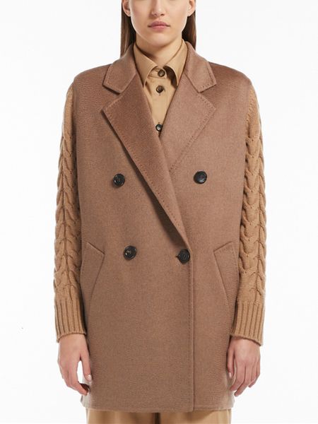 women's knits tees women knit stitching wool cashmere double breasted coat straight loose long sleeve female autumn winter jacket 23011, White
women's knits tees women knit stitching wool cashmere double breasted coat straight loose long sleeve female autumn winter jacket 23011, White