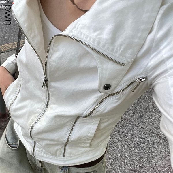 women's jackets sweetown street style zipper fashion white bomber women zip up turn down collar long sleeve black outwear korean 230111, Black;brown
women's jackets sweetown street style zipper fashion white bomber women zip up turn down collar long sleeve black outwear korean 230111, Black;brown