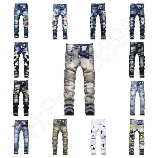 new jeans chino pants pant men's trousers stretch close-fitting slacks washed straight skinny embroidery patchwork ripped mens trend br, Blue
new jeans chino pants pant men's trousers stretch close-fitting slacks washed straight skinny embroidery patchwork ripped mens trend br, Blue