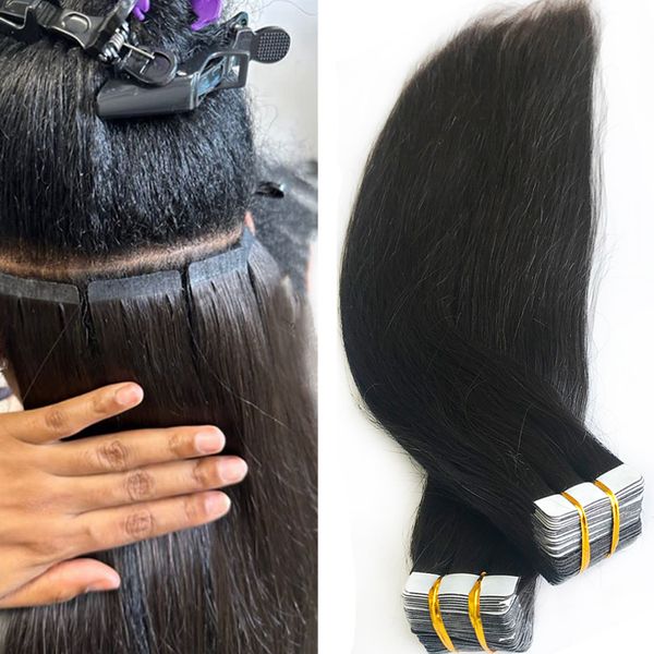 brazilian remy human hairs skin weft hair extensions natural color 40 pieces tape ins for women, Black
brazilian remy human hairs skin weft hair extensions natural color 40 pieces tape ins for women, Black
