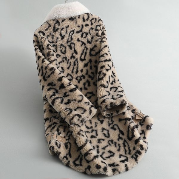 women's fur faux winter real coat jacket korean leopard 200 wool coats and jackets women clothes manteau femme z080k kj4882 230111, Black
women's fur faux winter real coat jacket korean leopard 200 wool coats and jackets women clothes manteau femme z080k kj4882 230111, Black