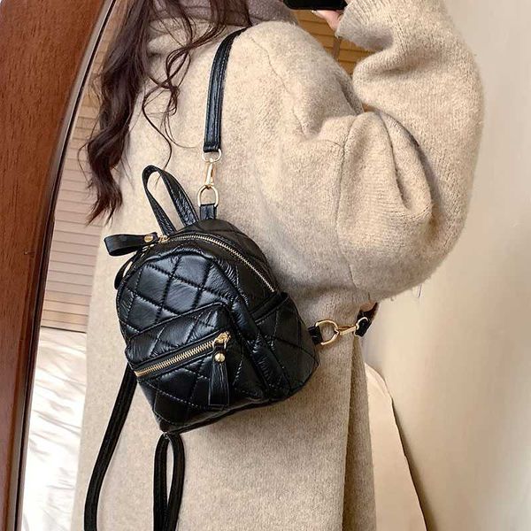 cross body women's bag leather small knapsack casual quilted pattern fashion ladys travel backpacks young women shoulder bags simple tr
cross body women's bag leather small knapsack casual quilted pattern fashion ladys travel backpacks young women shoulder bags simple tr