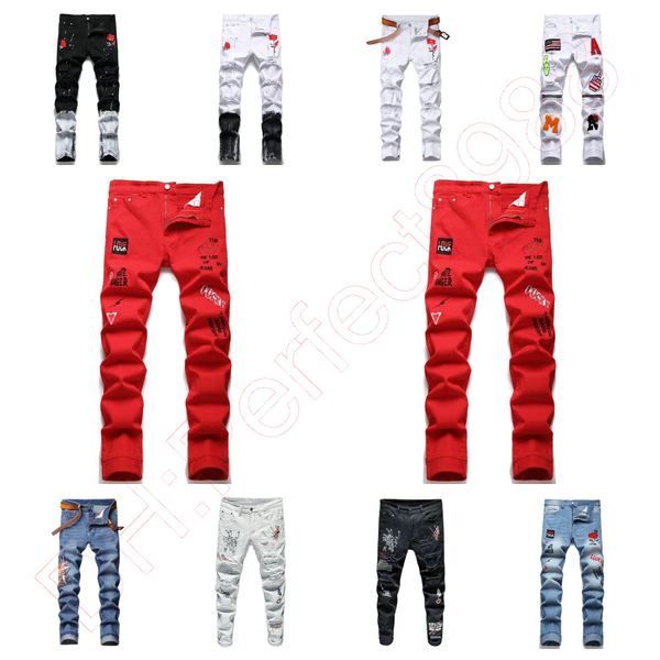 new jeans chino pants pant men's trousers stretch close-fitting slacks washed straight skinny embroidery patchwork ripped mens trend br, Blue
new jeans chino pants pant men's trousers stretch close-fitting slacks washed straight skinny embroidery patchwork ripped mens trend br, Blue