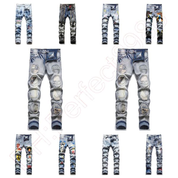 new jeans chino pants pant men's trousers stretch close-fitting slacks washed straight skinny embroidery patchwork ripped mens trend br, Blue
new jeans chino pants pant men's trousers stretch close-fitting slacks washed straight skinny embroidery patchwork ripped mens trend br, Blue