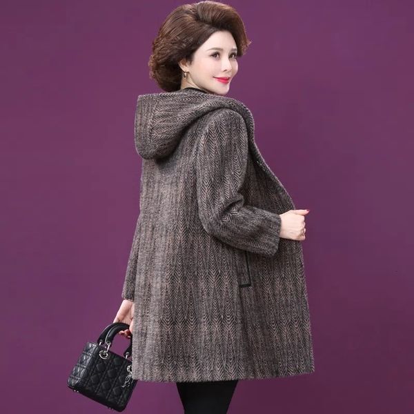women's knits tees mid aged winter coat women woolen coats midlong iimitation mink velvet thick wool vercoat female outerwear 230111, White
women's knits tees mid aged winter coat women woolen coats midlong iimitation mink velvet thick wool vercoat female outerwear 230111, White